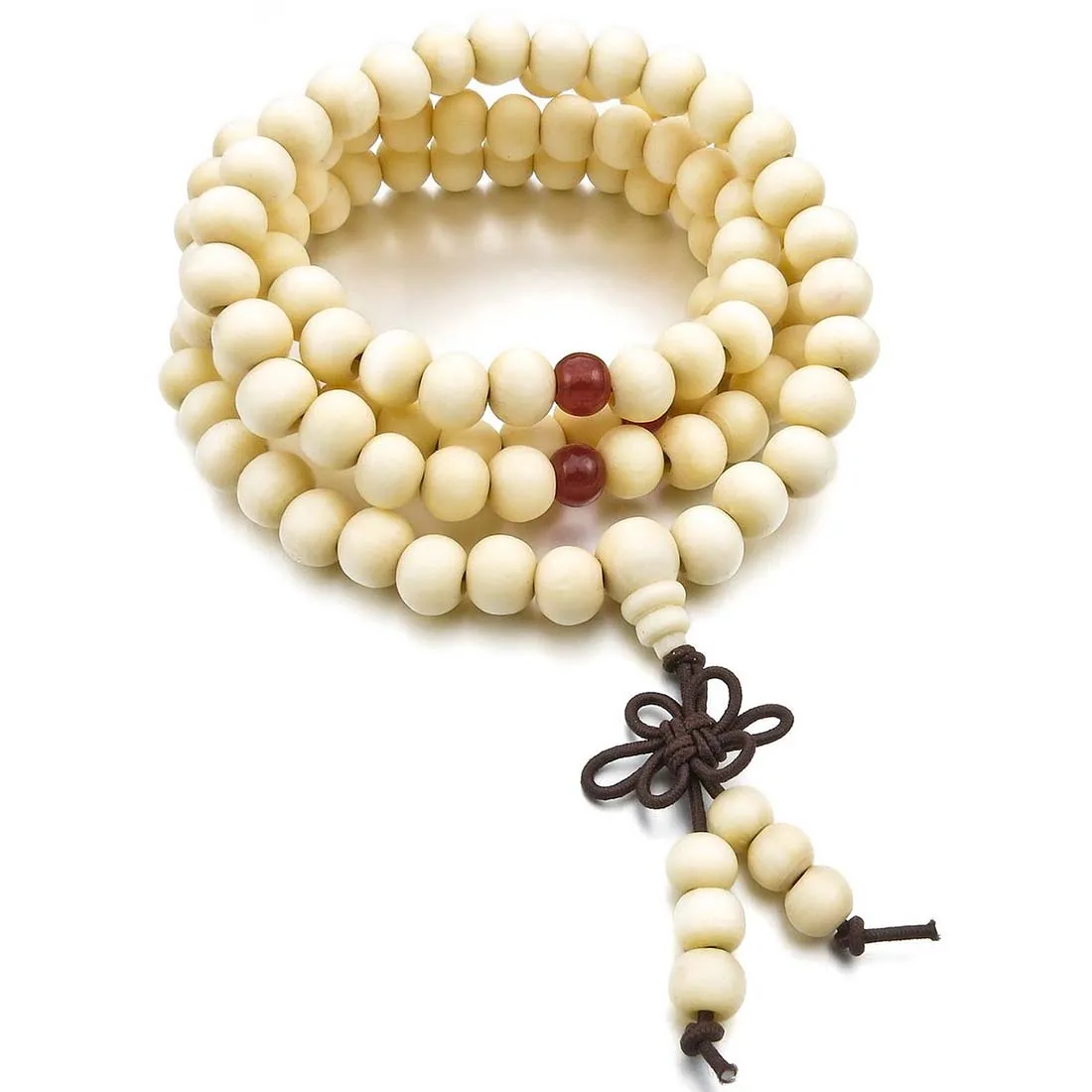 8mm Wood Necklace Tibetan White Sandal 108pcs Bead Buddhist Prayer Bracelet Man, Woman
8mm Wood Necklace Tibetan White Sandal 108pcs Bead Buddhist Prayer Bracelet Man, Woman
