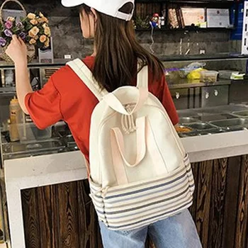 NEW-Fashion Fresh Striped Backpack Simple Sen Vintage Look Girl Shoulder Bag Large Capacity Campus Style Backpack
NEW-Fashion Fresh Striped Backpack Simple Sen Vintage Look Girl Shoulder Bag Large Capacity Campus Style Backpack