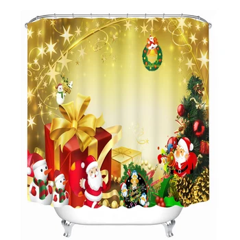 3D Santa Claus Merry Christmas Present Pattern Shower Curtains Bathroom Curtain Waterproof Thickened Bath Curtain Customizable
3D Santa Claus Merry Christmas Present Pattern Shower Curtains Bathroom Curtain Waterproof Thickened Bath Curtain Customizable