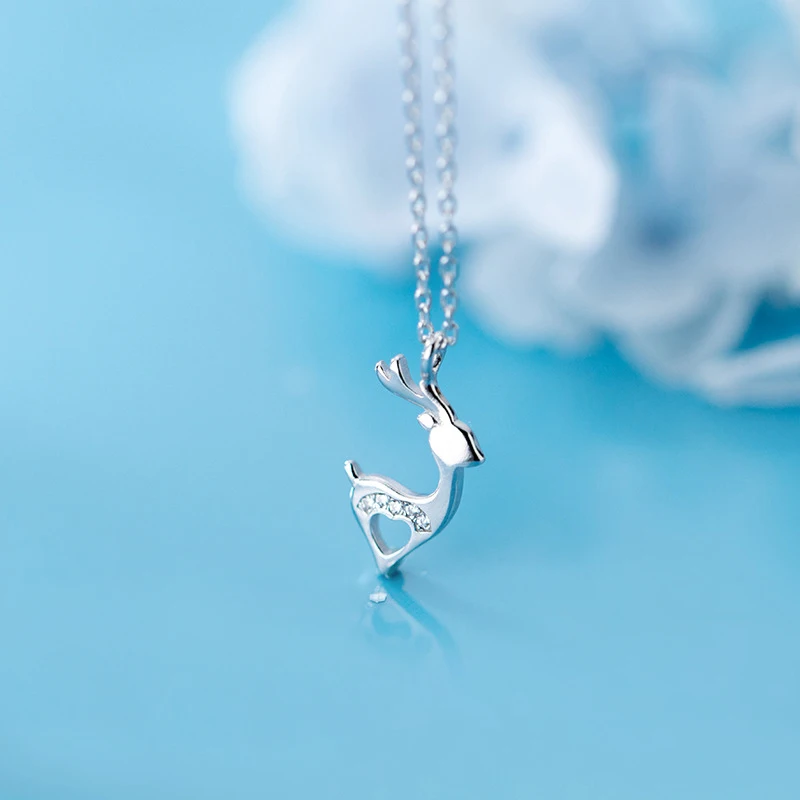 MloveAcc Hot Sale 100% 925 Sterling Silver Elk Deer Pendant Necklace for Women Original S925 Jewelry Fashion Gift
MloveAcc Hot Sale 100% 925 Sterling Silver Elk Deer Pendant Necklace for Women Original S925 Jewelry Fashion Gift