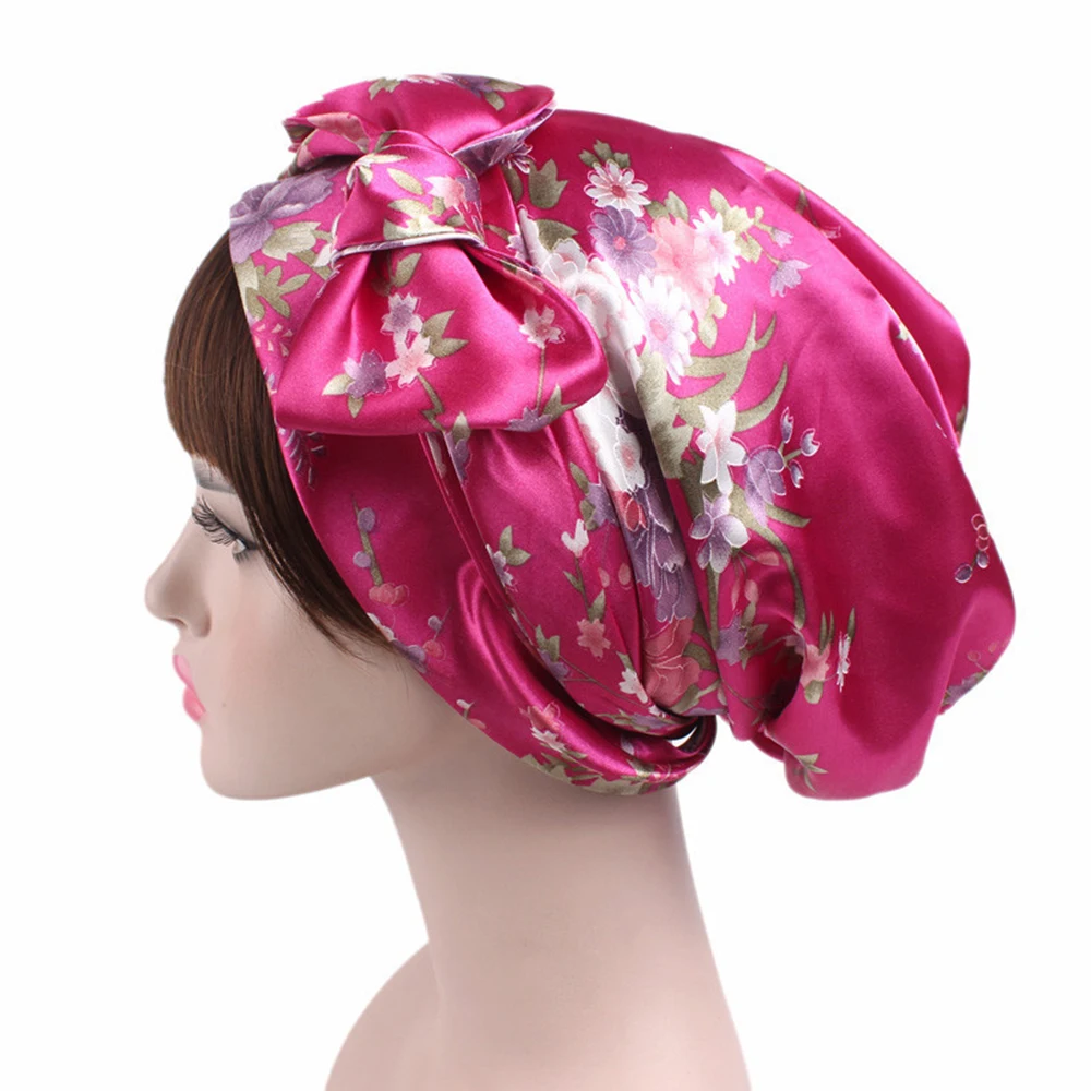 1pc 58cm Soft Silk Women Night Sleep Shower Cap Adjustable Ladies Long Hair Care Bonnet Headwrap Hat Soft Satin Hat Accessories
1pc 58cm Soft Silk Women Night Sleep Shower Cap Adjustable Ladies Long Hair Care Bonnet Headwrap Hat Soft Satin Hat Accessories