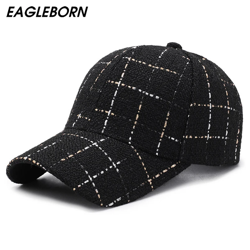 EAGLEBORN 2019 New Winter Autumn Plaid Baseball Cap Men Women Cotton Snapbacks Black White Baseball Hats
EAGLEBORN 2019 New Winter Autumn Plaid Baseball Cap Men Women Cotton Snapbacks Black White Baseball Hats
