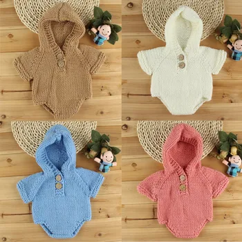 2020 New Newborn Baby Crochet Romper Jumpsuit Knit Costume Prop Photo Photography Baby boys girls Hooded overalls Outfit 0-3 m
2020 New Newborn Baby Crochet Romper Jumpsuit Knit Costume Prop Photo Photography Baby boys girls Hooded overalls Outfit 0-3 m