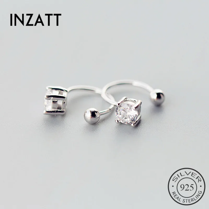INZATT OL Romantic Zircon Clip Earrings For Women Fashion Jewelry Accessories Gifts 2018 Black white Color 925 Sterling Silver
INZATT OL Romantic Zircon Clip Earrings For Women Fashion Jewelry Accessories Gifts 2018 Black white Color 925 Sterling Silver