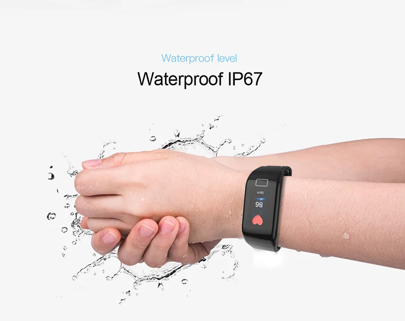 MOCRUX New F1 PLUS Smart Wristbands Fitness Bracelet Blood Pressure Smart Bracelets Heart Rate Monitor Fitness Bracelet Band Waterproof (5)