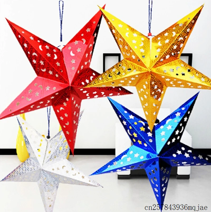 100 Pcs Paper Lamp star Paper Lantern Hanging Five-pointed Stars Light Shade Festival Party Decoration
100 Pcs Paper Lamp star Paper Lantern Hanging Five-pointed Stars Light Shade Festival Party Decoration