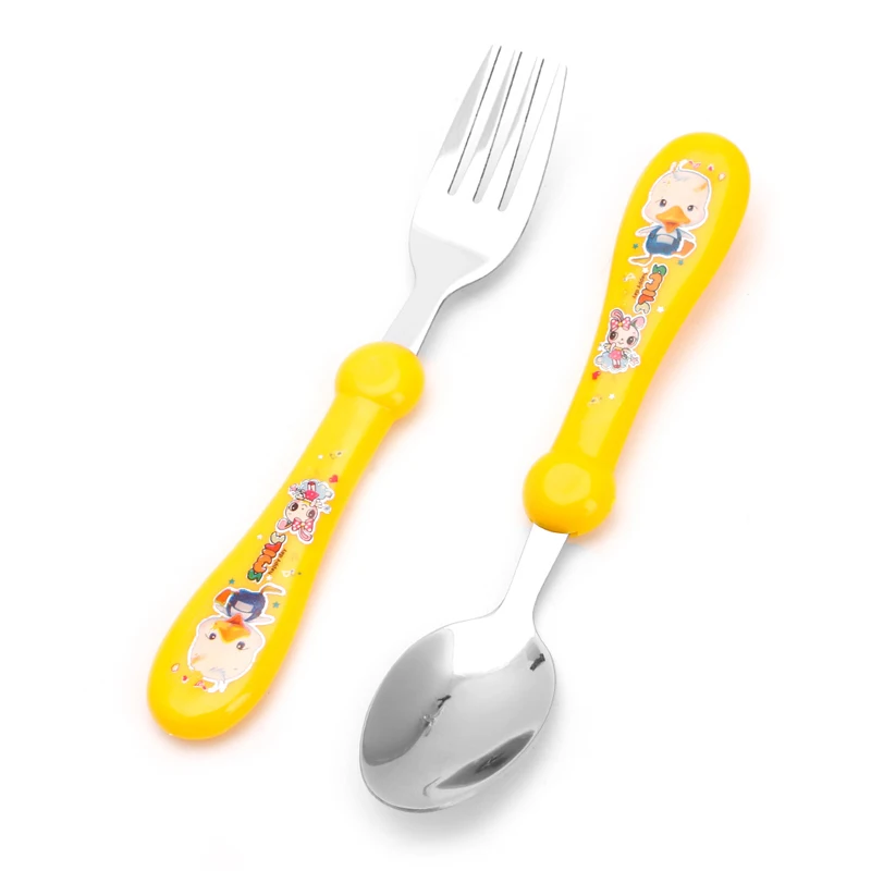 2Pcs/Set Lovely Baby Kids Feeding baby Spoon Fork long spoon Stainless Steel Flatware kitchen duck animal style cartoon flatware
2Pcs/Set Lovely Baby Kids Feeding baby Spoon Fork long spoon Stainless Steel Flatware kitchen duck animal style cartoon flatware