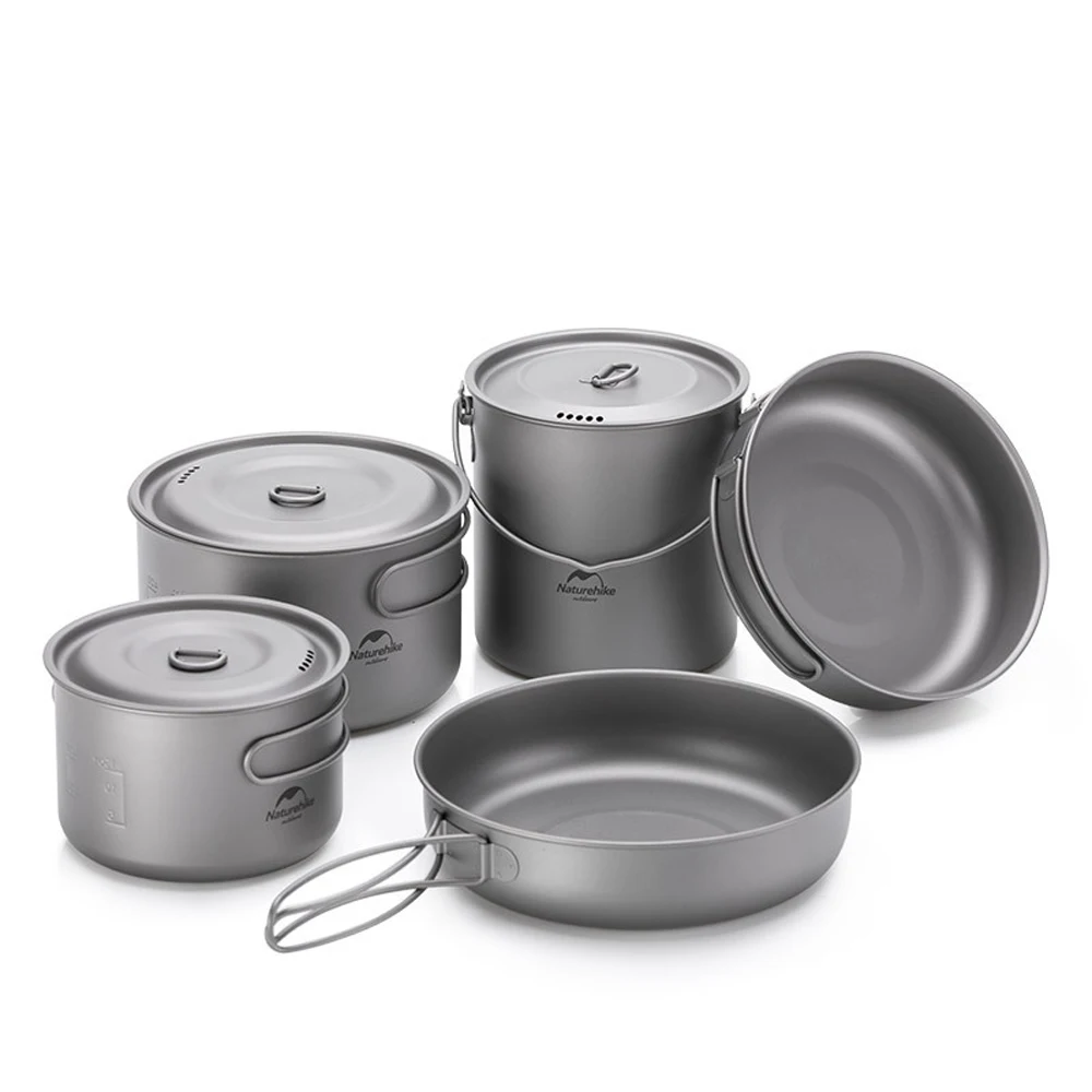 Naturehike 2-3 Persons Titanium Pot Pan Outdoor Titanium Cookware Camping Pot Titanium Cup Picnic Cooker Tableware Frying Pan
Naturehike 2-3 Persons Titanium Pot Pan Outdoor Titanium Cookware Camping Pot Titanium Cup Picnic Cooker Tableware Frying Pan