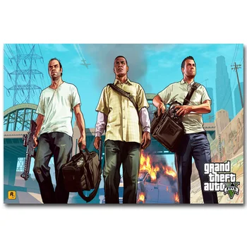 Grand Theft Auto V Art Silk Fabric Poster Print 13x20 32x48 inch Hot Game GTA 5 Picture for Living Room Wall Decor 023
Grand Theft Auto V Art Silk Fabric Poster Print 13x20 32x48 inch Hot Game GTA 5 Picture for Living Room Wall Decor 023