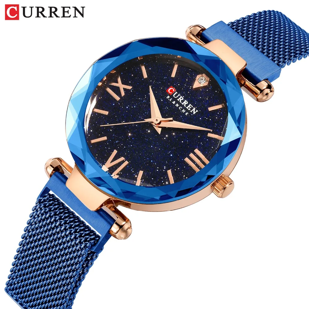 2019 New CURREN Women Watch Minimalist Ladies Dress Wristwatch Fashion Blue Starry Sky Magnet Buckle Women Watch
2019 New CURREN Women Watch Minimalist Ladies Dress Wristwatch Fashion Blue Starry Sky Magnet Buckle Women Watch