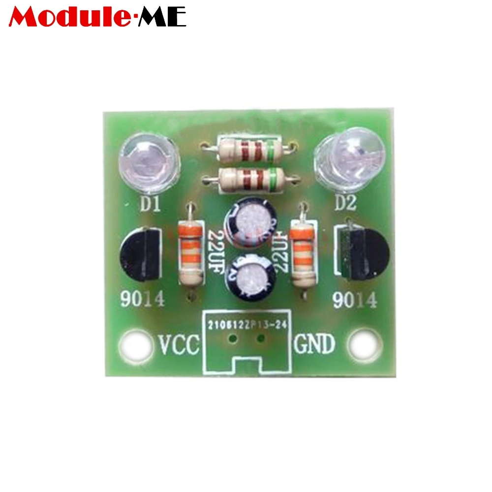 5MM Light LED Blue Simple Flash Circuit DIY Kit Module Transistor 30K Resistance 22UF Electrolytic Capacitors Dupont Cable Board
5MM Light LED Blue Simple Flash Circuit DIY Kit Module Transistor 30K Resistance 22UF Electrolytic Capacitors Dupont Cable Board
