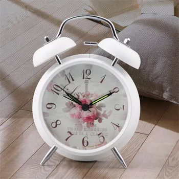 Vintage alarm clock with floral pattern background bedside desk table clock for kids children schoolboys girls office worker
Vintage alarm clock with floral pattern background bedside desk table clock for kids children schoolboys girls office worker