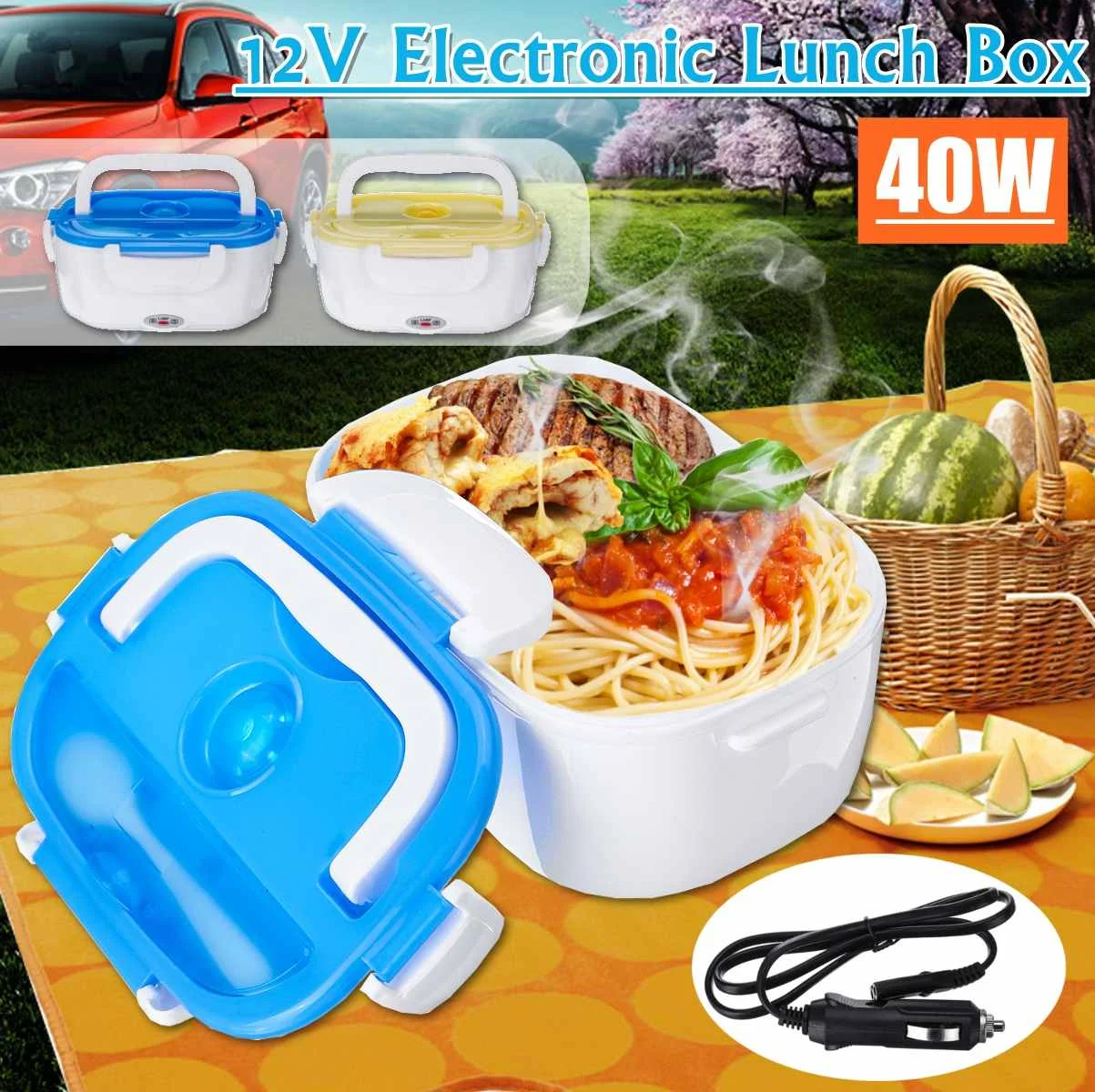 40WPortable Electric 12V Heated Lunch Box Bento Boxes Auto Car Food Rice Container Warmer For School Office Home Dinnerware
40WPortable Electric 12V Heated Lunch Box Bento Boxes Auto Car Food Rice Container Warmer For School Office Home Dinnerware