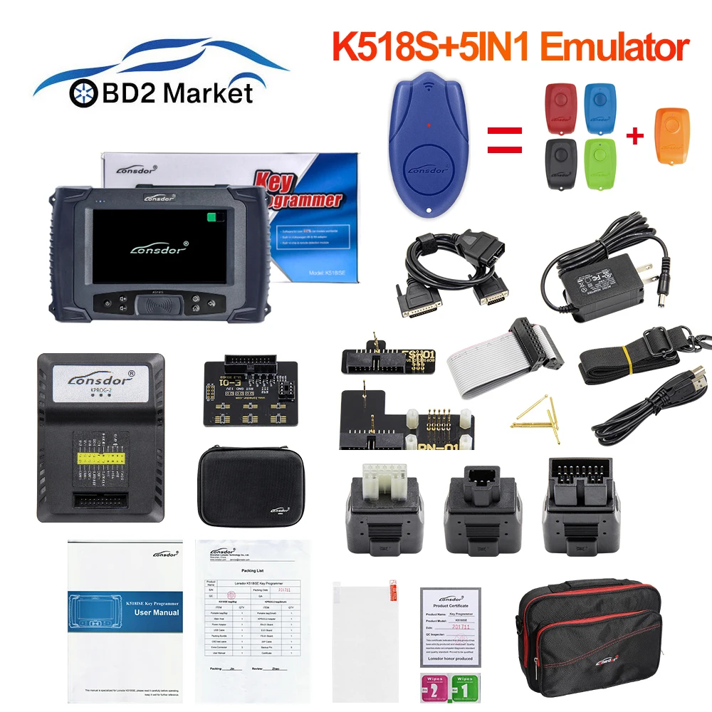 Original LONSDOR K518S Auto Key Programmer Basic Version k518 S No Tokens Limitation Lifetime Free Update Odometer Adjustment
Original LONSDOR K518S Auto Key Programmer Basic Version k518 S No Tokens Limitation Lifetime Free Update Odometer Adjustment