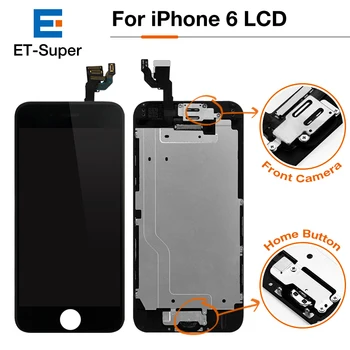 10Pcs/Lot Pantalla For iPhone 6 LCD Display Complete Screen+Front Camera Flex Cable Speaker Home Button Spare Parts For iPhone 6
10Pcs/Lot Pantalla For iPhone 6 LCD Display Complete Screen+Front Camera Flex Cable Speaker Home Button Spare Parts For iPhone 6