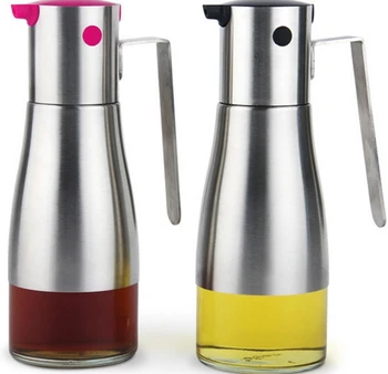 230ML Fashion Stainless Steel Surrounded Glass Oil Bottle Multifunction High Grade Gravy Boats Free Shipping
230ML Fashion Stainless Steel Surrounded Glass Oil Bottle Multifunction High Grade Gravy Boats Free Shipping