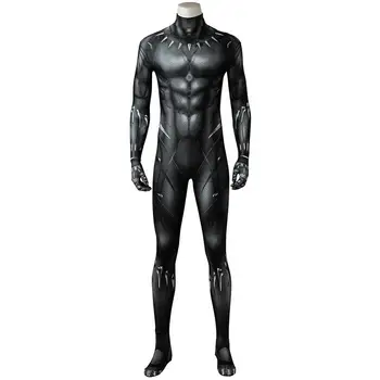 In Stock Black Panther T'Challa Costume Cosplay Jumpsuit Superhero 3D Printing Zentai Bodysuit Men Halloween Carnival Outfit
In Stock Black Panther T'Challa Costume Cosplay Jumpsuit Superhero 3D Printing Zentai Bodysuit Men Halloween Carnival Outfit