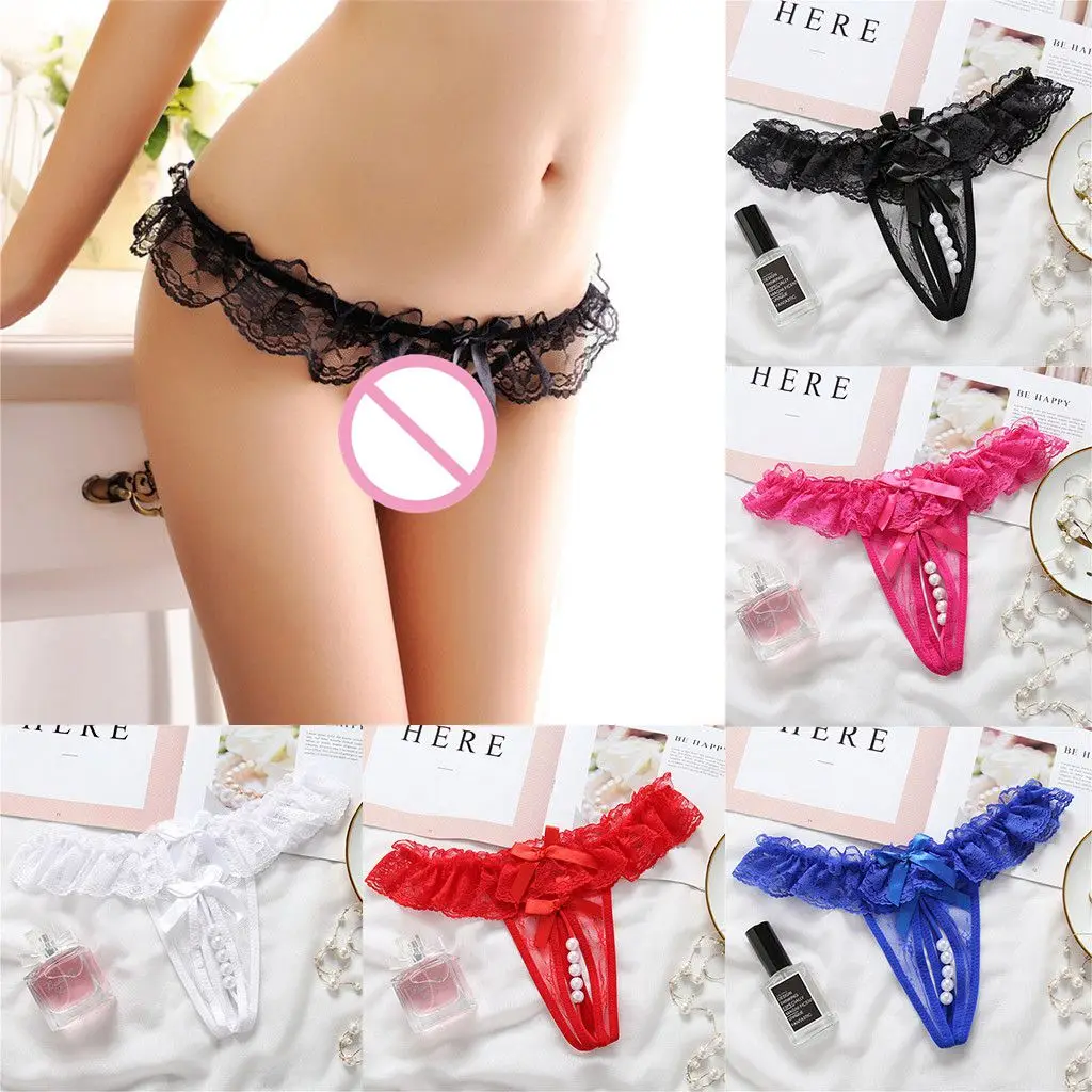 Super Sexy Women's Intimates Panties Hollow Out Open Lace Crotch Thong Mesh Pearl Massage Lady Sexy Temptation Pants 6 Colors#0
Super Sexy Women's Intimates Panties Hollow Out Open Lace Crotch Thong Mesh Pearl Massage Lady Sexy Temptation Pants 6 Colors#0