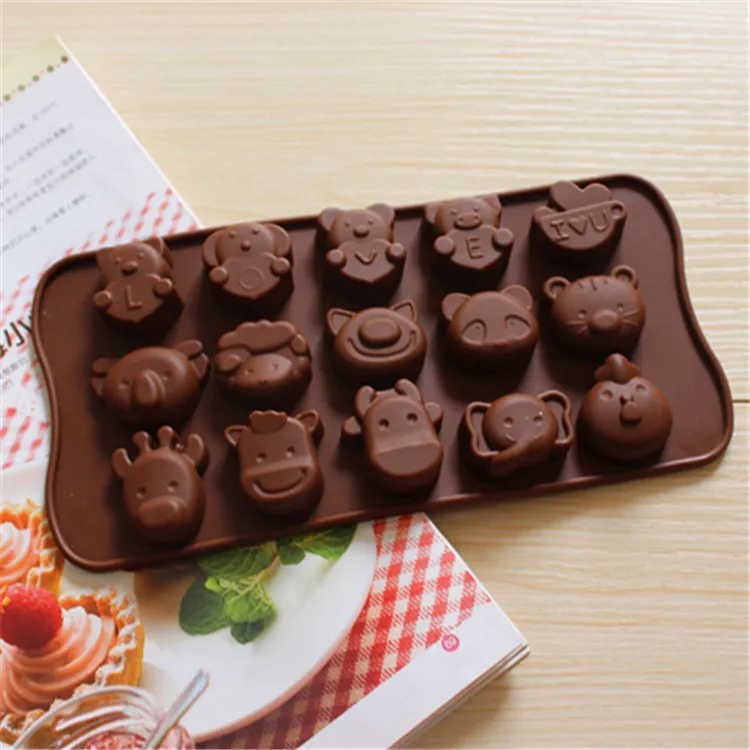 HEARTMOVE NEW 15 Holes Cute Elephant Giraffe Lamb Animals Silicone Cake Mould Chocolate Mould Candy Mold DIY Baking Tool 9232
HEARTMOVE NEW 15 Holes Cute Elephant Giraffe Lamb Animals Silicone Cake Mould Chocolate Mould Candy Mold DIY Baking Tool 9232