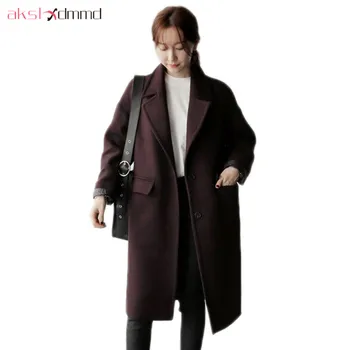 AKSLXDMMD Fashion Wool Coat Female Overcoat 2019 New Winter Casual Women Cashmere Jackets and Coats Casacos LH1292
AKSLXDMMD Fashion Wool Coat Female Overcoat 2019 New Winter Casual Women Cashmere Jackets and Coats Casacos LH1292