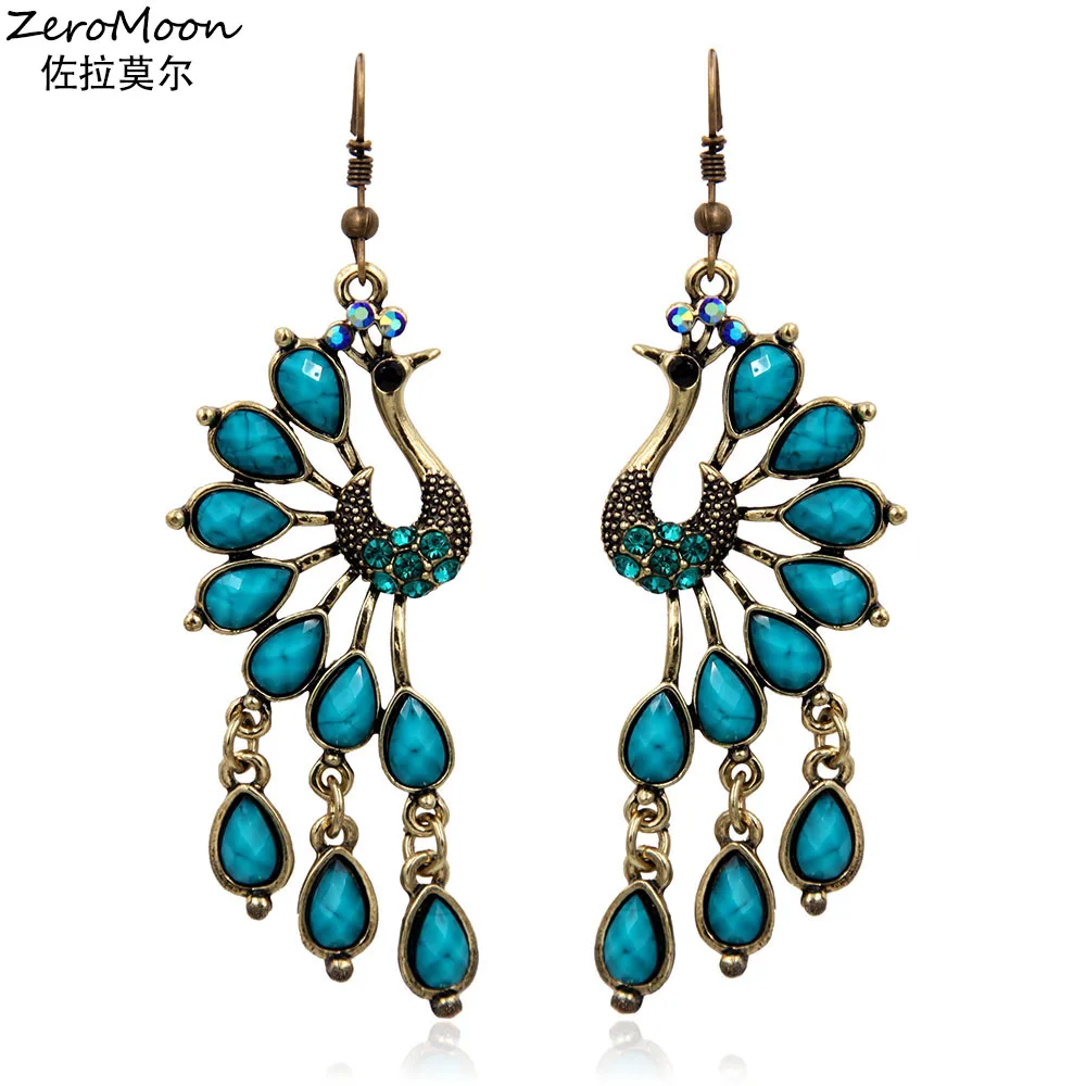 Vintage Style Acrylic Teardrop Peacock Dangle Earrings Crystal Rhinestone Metal Tassel Animal Women Fashion Jewelry Accessory
Vintage Style Acrylic Teardrop Peacock Dangle Earrings Crystal Rhinestone Metal Tassel Animal Women Fashion Jewelry Accessory
