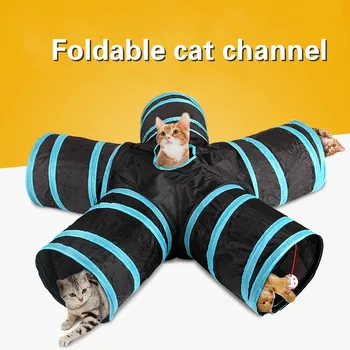 Pet tunnel custom cat channel puzzle toy environmental protection sound paper tent pet five channels
Pet tunnel custom cat channel puzzle toy environmental protection sound paper tent pet five channels