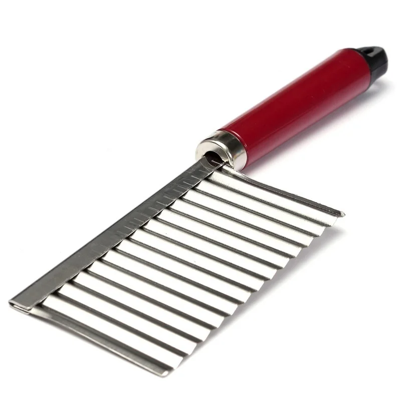 HOT New Stainless Steel Potato Chip Dough Vegetable Crinkle Wavy Cutter Slicer Fruits Food Cutterly Tools NDS66
HOT New Stainless Steel Potato Chip Dough Vegetable Crinkle Wavy Cutter Slicer Fruits Food Cutterly Tools NDS66