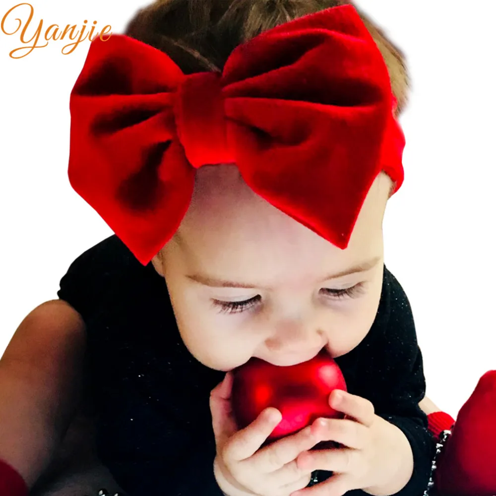 Girls 5'' Big Velvet Bow Headband For Winter 2019 Kids Velvet Hairband Solid Large Hair Bow Birthday Party Gift Hair Accessories
Girls 5'' Big Velvet Bow Headband For Winter 2019 Kids Velvet Hairband Solid Large Hair Bow Birthday Party Gift Hair Accessories
