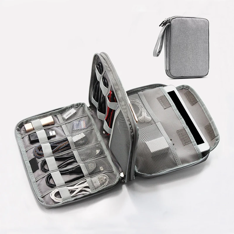 Travel Portable Digital Cable Bag Power Cord Charger Battery Headset USB Gadget Organizer Electronic Sorting Zipper Bag Supplies
Travel Portable Digital Cable Bag Power Cord Charger Battery Headset USB Gadget Organizer Electronic Sorting Zipper Bag Supplies