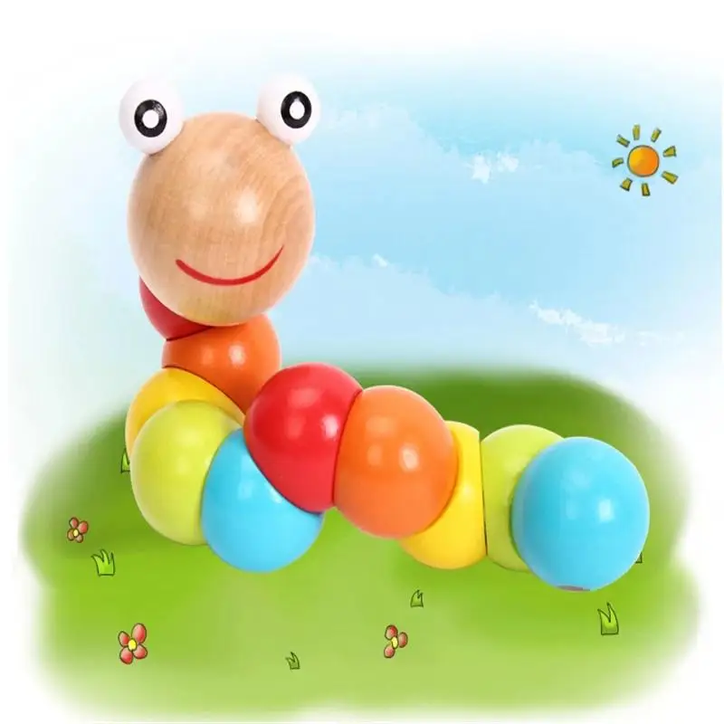 MrY Magical Colorful Insects Twist Wooden Toys Children Kids Baby Fingers Flexible Training Educational Puzzle
MrY Magical Colorful Insects Twist Wooden Toys Children Kids Baby Fingers Flexible Training Educational Puzzle
