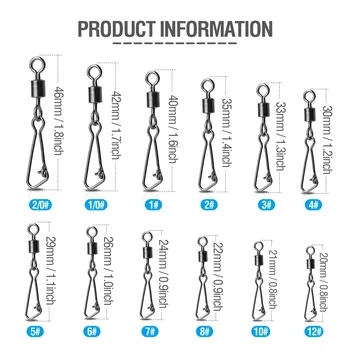 DONQL 2020 High Quality Snap FishHook Connector Swivels High-carbon steel Fishing Connector Pin Interlock Rolling
DONQL 2020 High Quality Snap FishHook Connector Swivels High-carbon steel Fishing Connector Pin Interlock Rolling