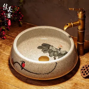 Jiameiyi Ceramic Washbasin Platform Upper Basin Handpainted Platform Creative Ice Crack Washbasin Ceramics 1843#
Jiameiyi Ceramic Washbasin Platform Upper Basin Handpainted Platform Creative Ice Crack Washbasin Ceramics 1843#