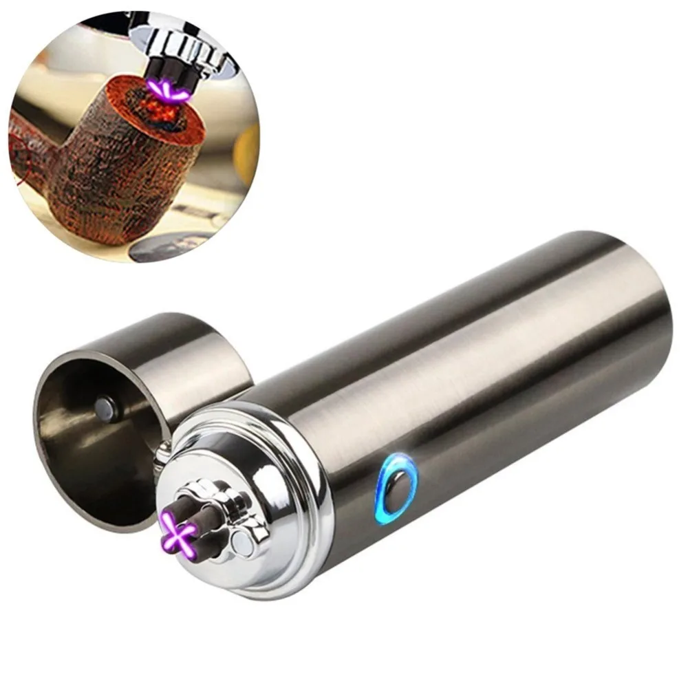 Double Pulsed Arc Electric Lighter Tobacco Pipe Rechargeable USB Lighter Windproof Electronic Cigarette Cigar lighters Plasma
Double Pulsed Arc Electric Lighter Tobacco Pipe Rechargeable USB Lighter Windproof Electronic Cigarette Cigar lighters Plasma