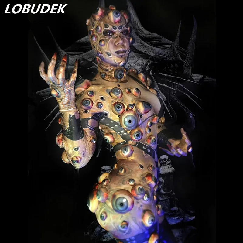 2018 Halloween Men Women Horror Costume Big Eye Novelty Printing Skinny Jumpsuit Stretch Rompers Nightclub Party Scary Costumes
2018 Halloween Men Women Horror Costume Big Eye Novelty Printing Skinny Jumpsuit Stretch Rompers Nightclub Party Scary Costumes