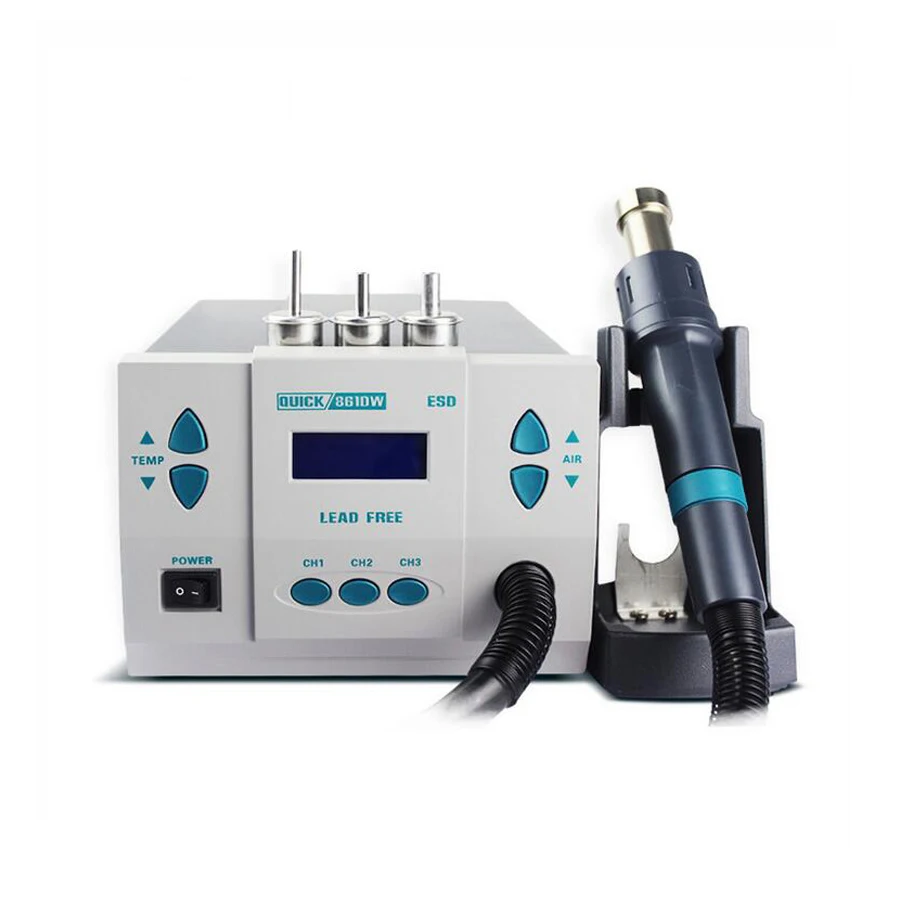 861DW original Quick Solder Station Quick 861DW repair tool quick 861 dw de smd solder station for iPhone Samsung Huawei phone
861DW original Quick Solder Station Quick 861DW repair tool quick 861 dw de smd solder station for iPhone Samsung Huawei phone
