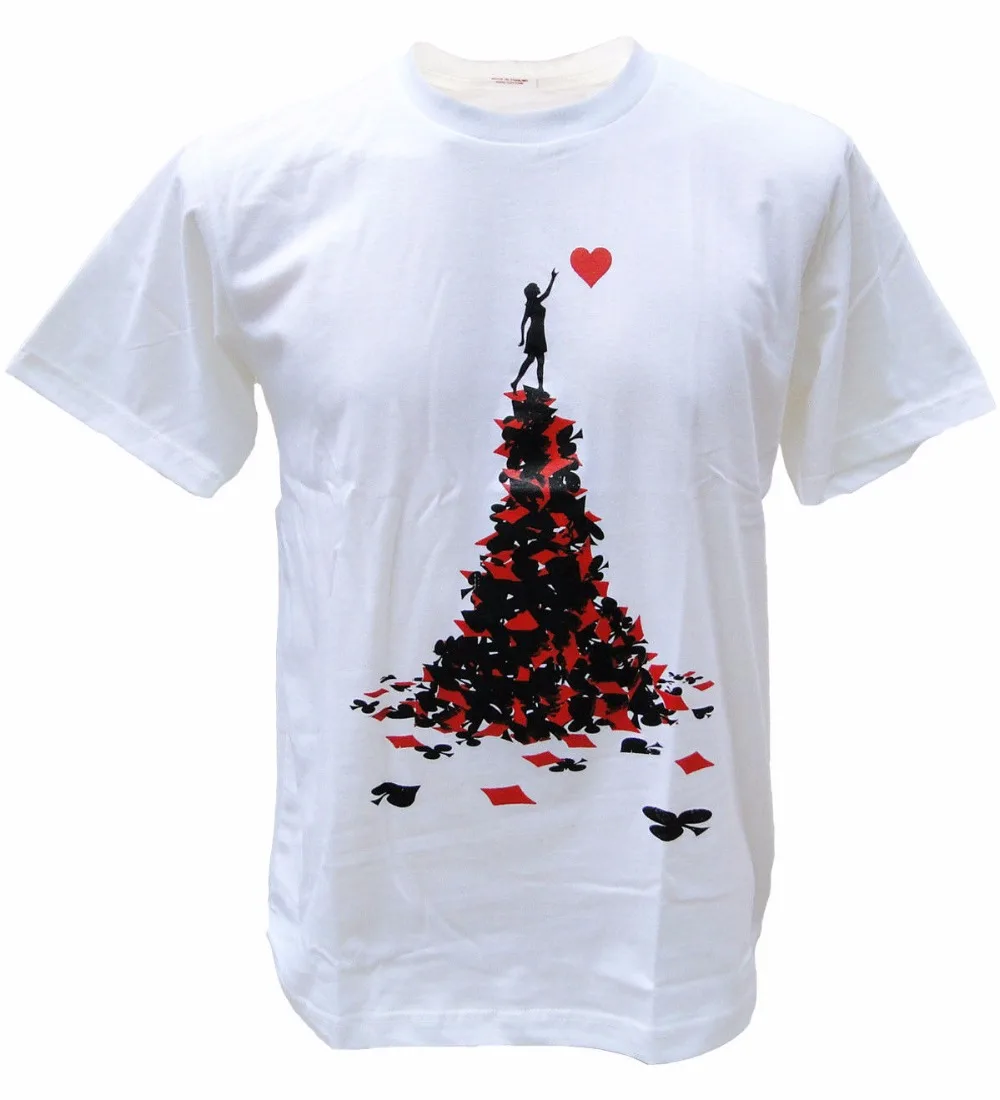 Men 2019 Summer Fashion Heart Love Aces Card Game Novelty Poker Bansky Men T-Shirt Novelty Graphic Baseball Tee Shirts Hoodies
Men 2019 Summer Fashion Heart Love Aces Card Game Novelty Poker Bansky Men T-Shirt Novelty Graphic Baseball Tee Shirts Hoodies