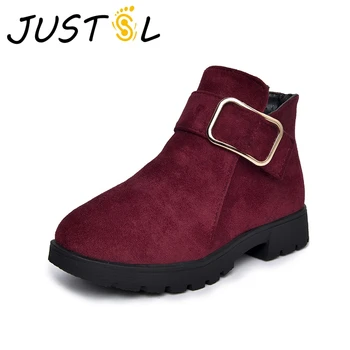 JUSTSL Children's Martin Boots Autumn Winter New British Wind girls boots Kids Velvet Warm Boots Girls Fashion Shoes
JUSTSL Children's Martin Boots Autumn Winter New British Wind girls boots Kids Velvet Warm Boots Girls Fashion Shoes