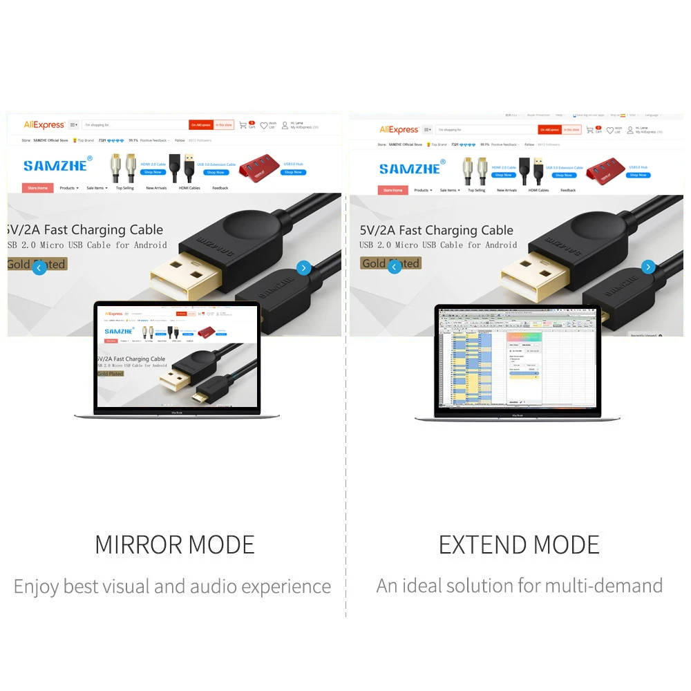 SAMZHE 4K HDMI 2.0 Cable HDMI to HDMI Cable HDMI Ethernet Cable for PS3 Projector HD LCD Apple TV Computer laptop 30