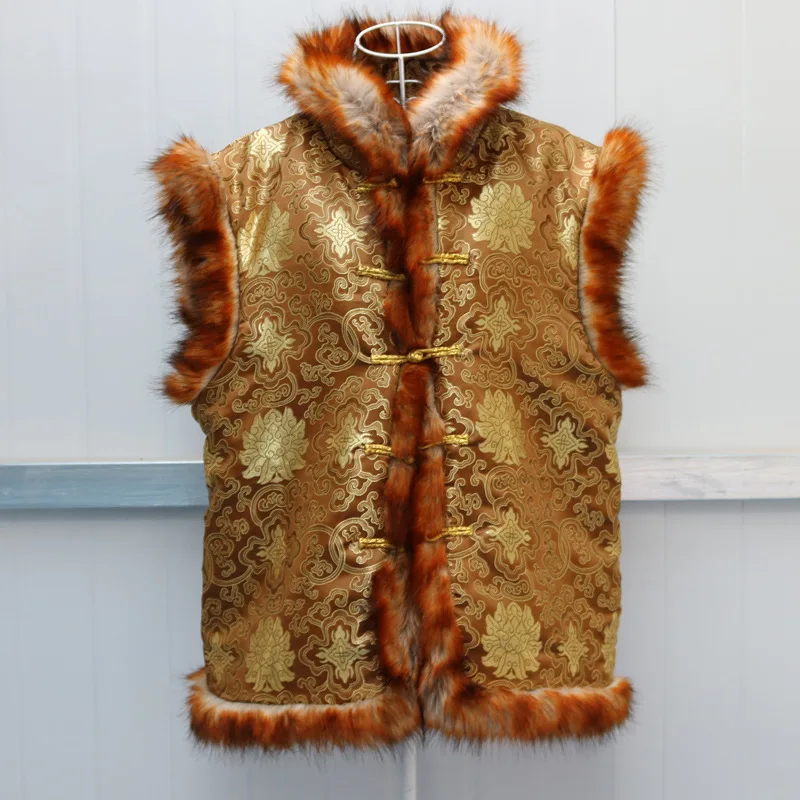M-6XL Winter Clothes Men's imitation fur coat Short Fox fur Vest shoulder retro Tang Costume Men Faux Fur Coat
M-6XL Winter Clothes Men's imitation fur coat Short Fox fur Vest shoulder retro Tang Costume Men Faux Fur Coat