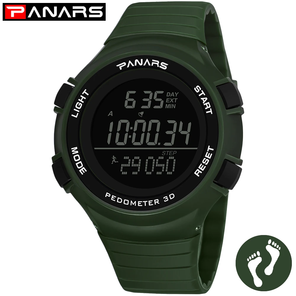 PANARS Clock Digital LED Men's Watch 3D Pedometer Watch Man Shock Resistant Running Sports Watches Hour Alarm Clock Horloge 8110
PANARS Clock Digital LED Men's Watch 3D Pedometer Watch Man Shock Resistant Running Sports Watches Hour Alarm Clock Horloge 8110