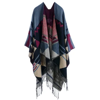 Lockbox Top Quality Fake Cashmere Blanket Scarf Women Winter Oversized Warm Tassel Scarves Knit Shawls Vintage Poncho Cape AW66
Lockbox Top Quality Fake Cashmere Blanket Scarf Women Winter Oversized Warm Tassel Scarves Knit Shawls Vintage Poncho Cape AW66