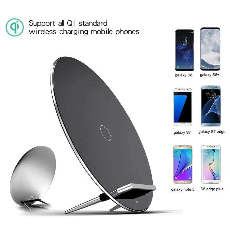 Wireless Charger For iPhone X 8 XS XR 10W USB Wireless Charging for Samsung Galaxy S8 S9 S7 S6 Qi USB Wireless Charger Holder (6)