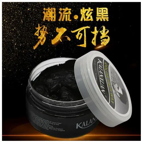 Description Picture 2 of itemJimwood 1pc Hair Color Wax Dye Temporary Molding Paste 8color  BLUE Burgundy Grandma Gray Green Hair Dye Wax Mud Styling Pomade