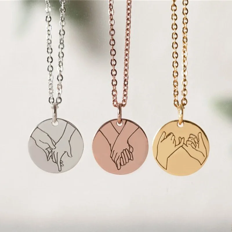 Regalo de moda. Collar para un hombre o mujer en Bola Cadena Colgante Signo de la paz