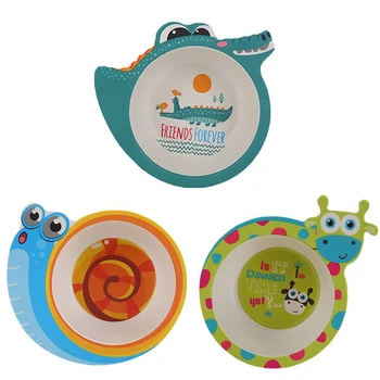 Kids Baby Natural Bamboo Fiber Bowls Cute Cartoon Animal Dishes Baby Feeding Tableware Children Infant Toddler Portable Plates
Kids Baby Natural Bamboo Fiber Bowls Cute Cartoon Animal Dishes Baby Feeding Tableware Children Infant Toddler Portable Plates