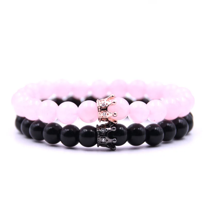 KANGKANG 2Pcs/Set 2019 popular 4 styles 8mm stone Couple Bracelet Pave CZ Crown Bracelets for Couple gift Creative Jewelry
KANGKANG 2Pcs/Set 2019 popular 4 styles 8mm stone Couple Bracelet Pave CZ Crown Bracelets for Couple gift Creative Jewelry