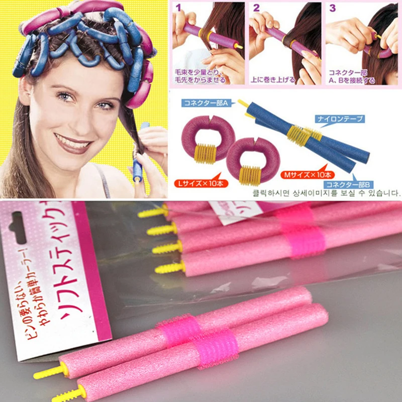 12Pcs/Lot Soft Foam Hair Curler Roller Bendy Rollers DIY Magic Sleeping Hair Curlers Styling Rollers Sponge Hair Curling Tool
12Pcs/Lot Soft Foam Hair Curler Roller Bendy Rollers DIY Magic Sleeping Hair Curlers Styling Rollers Sponge Hair Curling Tool