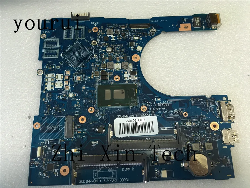 Yourui для Dell Inspiron 5559 Материнская плата ноутбука CN-0FV59D 0FV59D FV59D AAL15 LA-D071P с i5-6200u Процессор DDR3 тест проведен
Yourui для Dell Inspiron 5559 Материнская плата ноутбука CN-0FV59D 0FV59D FV59D AAL15 LA-D071P с i5-6200u Процессор DDR3 тест проведен