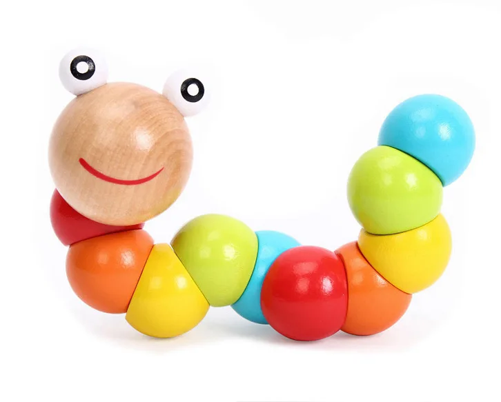 BOHS Wooden Wiggling Worm Rainbow toy Twistable Colorful Rainbow Twist Caterpillar, Baby Finger Dexterity Training Toy
BOHS Wooden Wiggling Worm Rainbow toy Twistable Colorful Rainbow Twist Caterpillar, Baby Finger Dexterity Training Toy