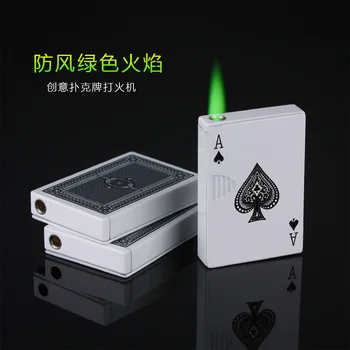 Creative poker Inflatable lighter Fashion cigarette Metal lighters Windproof smoking Grinding Wheel Lighter Outdoor Tools
Creative poker Inflatable lighter Fashion cigarette Metal lighters Windproof smoking Grinding Wheel Lighter Outdoor Tools